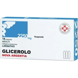 Glicerolo Nova Argentia - lassativo adulti 18 supposte 2250 mg