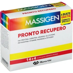 Massigen pronto recupero 18 buste gusto arancia rossa - energia