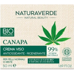 bio Canapa - Crema Viso Antiossidante E Rigenerante 50 Ml