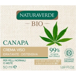 Canapa - Crema viso Idratante e distensiva 50 ml