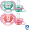 Avent ultra air 18m+ - 2 succhietti rosa modelli assortiti