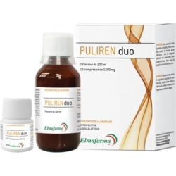 Puliren Duo 100 ml + 12 compresse - Integratore drenante