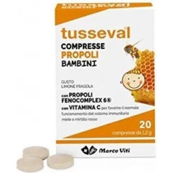 Marco Viti Tusseval Gola Bambini 24 Compresse - Integratore Per Le Vie Respiratorie