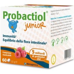 Probactiol Junior 56 Compresse Masticabili - Integratore Di Probiotici Vivi