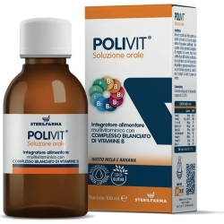 Polivit Soluzione Orale 100 ml Gusto Mela Banana - Integratore Multivitaminico