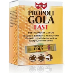 Winter Propoli Gola Fast 15 Bustine - integratore per le vie respiratorie