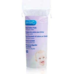 Alvita 80 Maxi dischetti di cotone per bambini