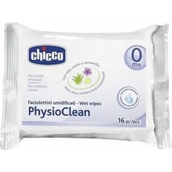 Chicco Physioclean - 16 Fazzolettini umidificati