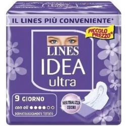 Lines Idea Ultra - 9 Assorbenti Giorno Con Ali