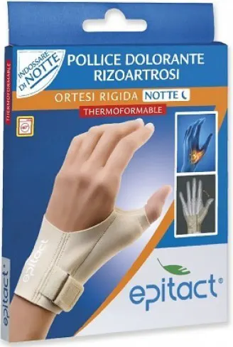 Epitact Ortesi Rigida Notte - Ortesi Per Pollice Dolorante E Rizoartrosi - Taglia L Mano Sinistra