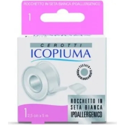 Icopiuma Cerotto A Rocchetto In Seta Artificiale 2,5 cm x 5 Mt