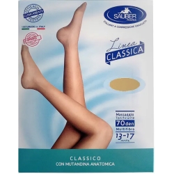 Sauber Linea Classica 70 Den - Collant Maglia Microrete (13-17 mmHg) - Taglia 5 Medio