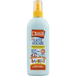 Crema Solare Bambini 50+ SPF Spray Latte Con Aloe Vera E Vitamina Protezione Molto Alta 150 ml