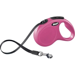 New Comfort Classic Tape - Guinzaglio avvolgibile 5 m Rosa