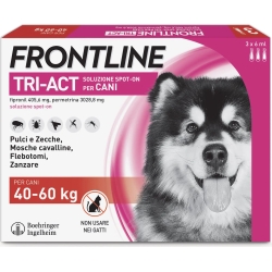 FRONTLINE Tri-Act 3 Pipette - Protezione per cani Taglia 40/60 kg