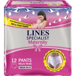 Lines Specialist Maternity - 12 Mutandine assorbenti Misura M taglia 40-44