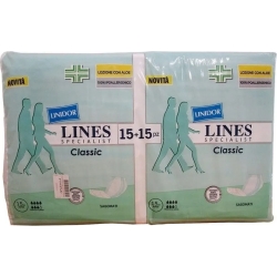Lines Specialist Classic Unisex - 30 Pannoloni Assorbenti Sagomati Per Incontinenza Super