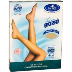 Sauber Linea Charme 140 Den - Collant Maglia Liscia (18-22 mmHg) - Taglia 5 Neutro Beige