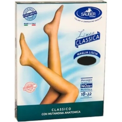 Sauber Linea Charme 140 Den - Collant Maglia Liscia (18-22 mmHg) - Taglia 2 Nero