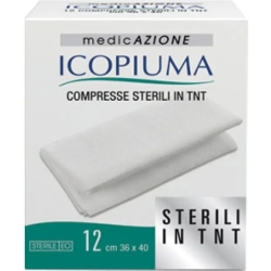 Icopiuma Compresse Sterili In Tnt - 12 Compresse Da 36 x 40 cm