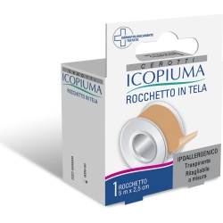 Icopiuma Cerotto Rocchetto In Tela 2,5 cm x 5 Mt
