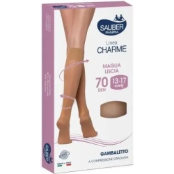 Sauber Linea Charme 70 Den - Gambaletto Maglia Liscia (13-17 mmHg) - Taglia 4 Natural Beige