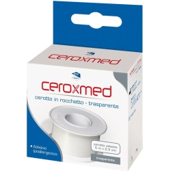 Ceroxmed Rocchetto trasparente ipoallergenico 5 m x 2,5 cm