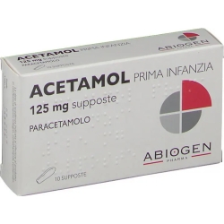 Acetamol Prima infanzia 125 mg - 10 supposte per febbre e dolore