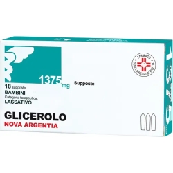 Glicerolo 1375 mg 18 supposte - lassativo per bambini
