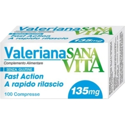 Sanavita Valeriana 100 Compresse - Integratore Per L'Agitazione Ed Il Nervosismo