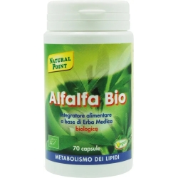 Natural Point Alfalfa Bio 70 Capsule - Integratore per il metabolismo dei lipidi