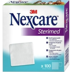 Nexcare Compresse Di Garza Sterile Sterimed - 100 Compresse Da 10 x 10 cm