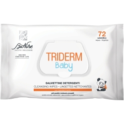 Bionike Triderm Baby - 72 Salviettine detergenti con ingredienti lenitivi per pelli sensibili