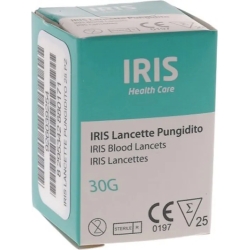 Iris - 25 Lancette Pungidito Sterili - 30G