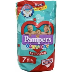 PAMPERS Baby dry XXL - 14 mutandini taglia 7 (17+ kg)
