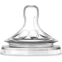 Avent Natural - 2 tettarelle in silicone a flusso lento