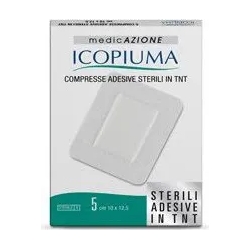 Compresse Adesive In Tnt Icopiuma - 5 Compresse Da 10 x 12 cm