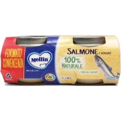 Omogeneizzato con Salmone e verdure - 4 x 80 g