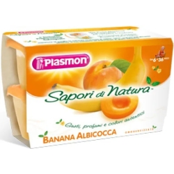 Plasmon Sapori Di Natura - Omogeneizzato all'Albicocca e Banana 4x100 g