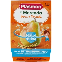 Plasmon La Merenda dei Bambini - Pera e Cereali 2x120 g