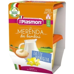 Plasmon La Merenda dei Bambini - Latte e vaniglia 2x120 g