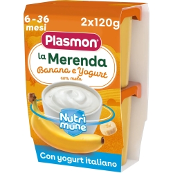 Plasmon Merenda Banana Yogurt - Omogeneizzato 2x120 g