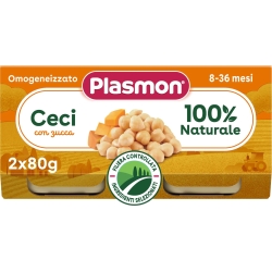 Plasmon Omogeneizzato con Ceci e Zucca 2x80 g