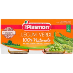 Plasmon Omogeneizzato ai legumi verdi e verdure 2x80 g