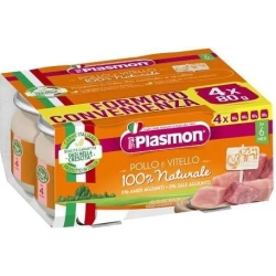 Plasmon omogeneizzato con pollo e vitello 4x80 g