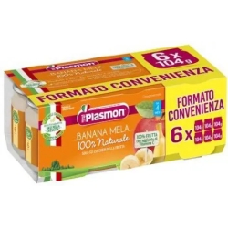 Plasmon Omogeneizzato alla banana e mela 6x104 g