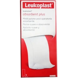 Leukoplast Medicazioni Post-Operatorie Absorbent Plus - 5 Medicazioni Da 10 x 25 cm
