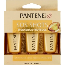 PANTENE Sos Shots Rigenera & Protegge - Maschera Per Capelli Danneggiati 3 Ampolle Da 15 Ml