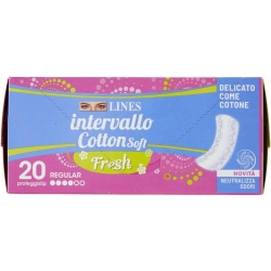 Lines Intervallo Cotton Soft Fresh - 20 Proteggislip Distesi