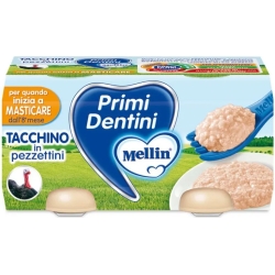 Primi dentini - omogeneizzato Tacchino In Pezzettini 2x80 Gr
